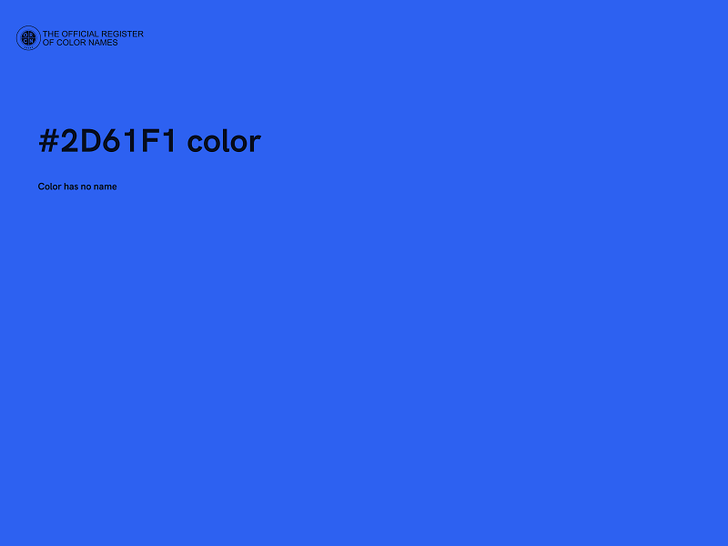 #2D61F1 color image