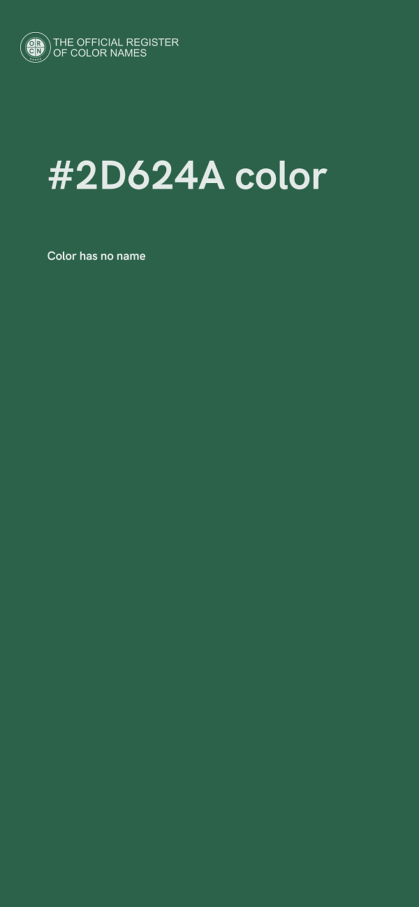 #2D624A color image