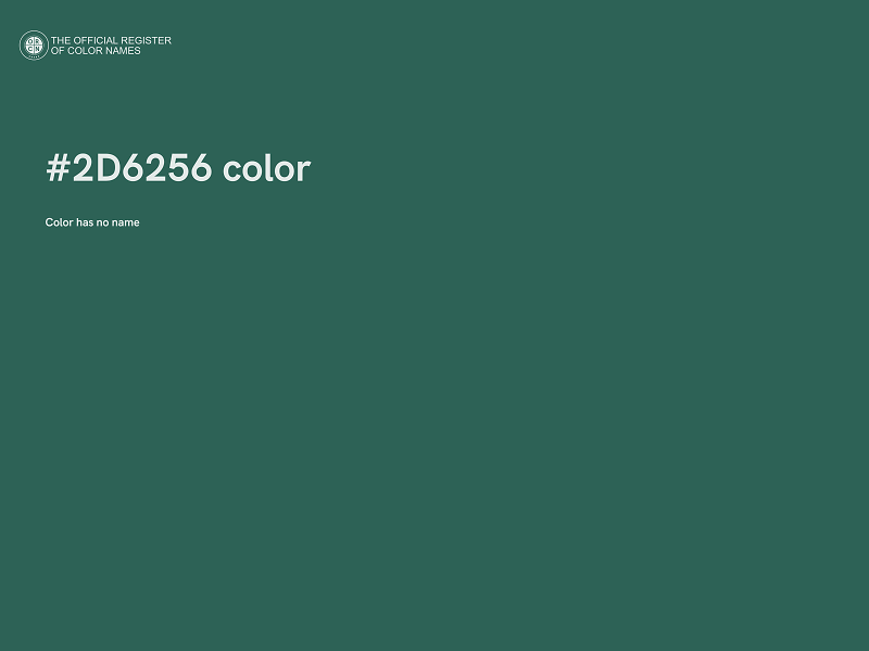 #2D6256 color image