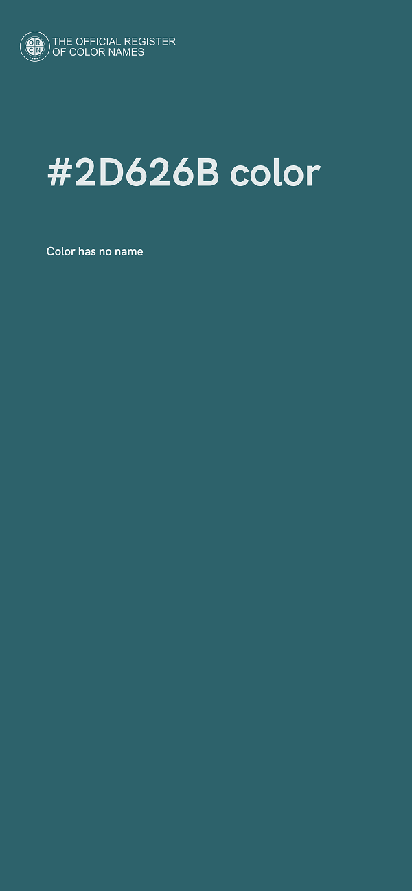 #2D626B color image