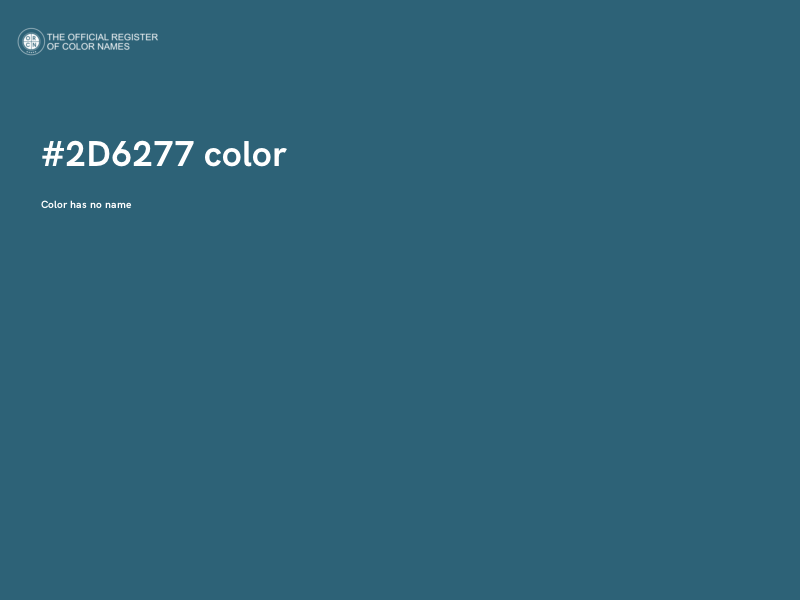#2D6277 color image