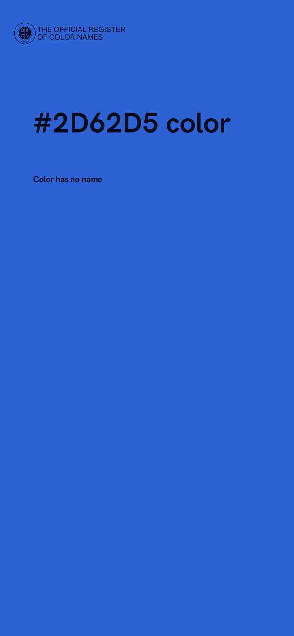 #2D62D5 color image