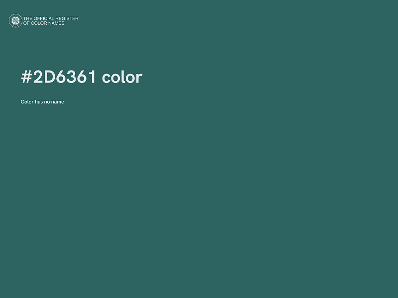 #2D6361 color image