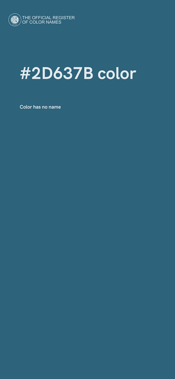 #2D637B color image