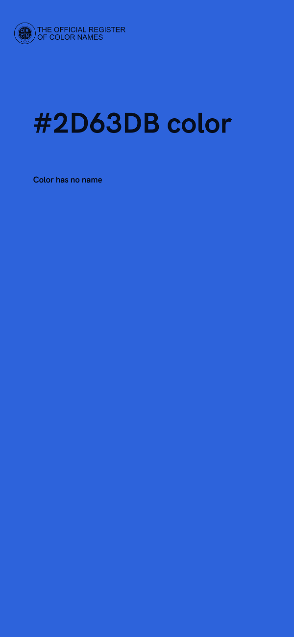 #2D63DB color image