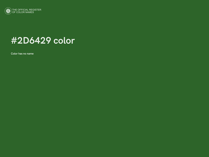 #2D6429 color image