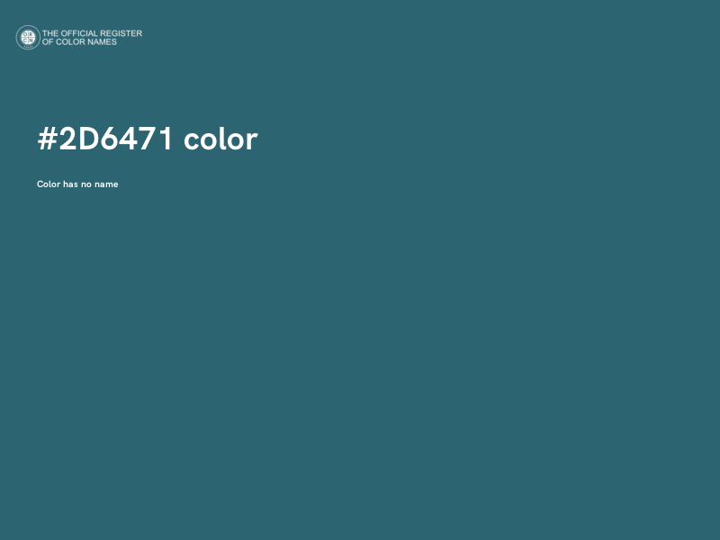 #2D6471 color image