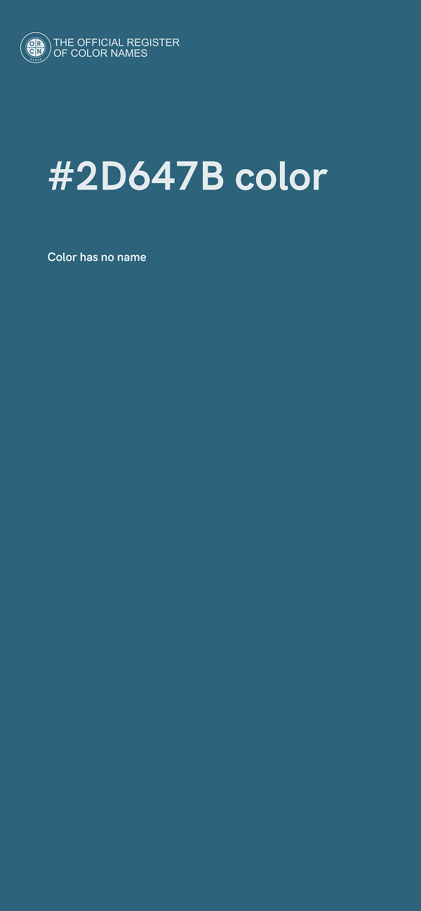 #2D647B color image