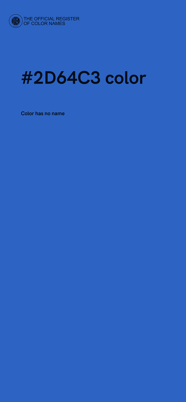 #2D64C3 color image