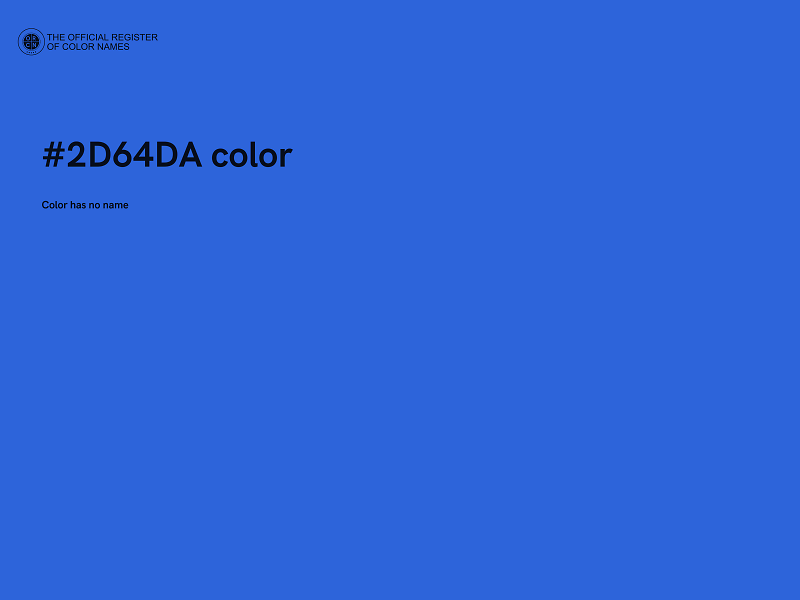 #2D64DA color image