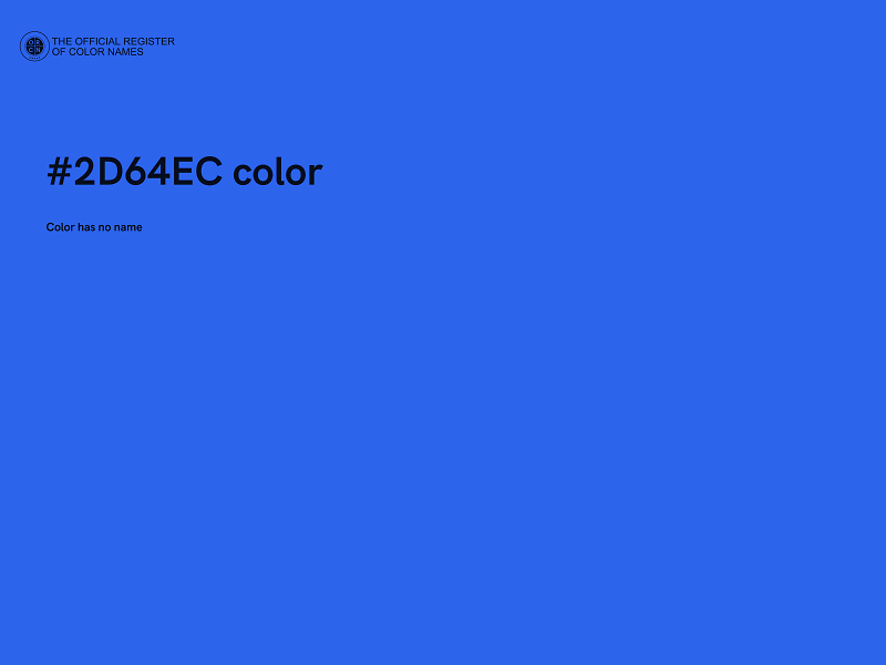 #2D64EC color image