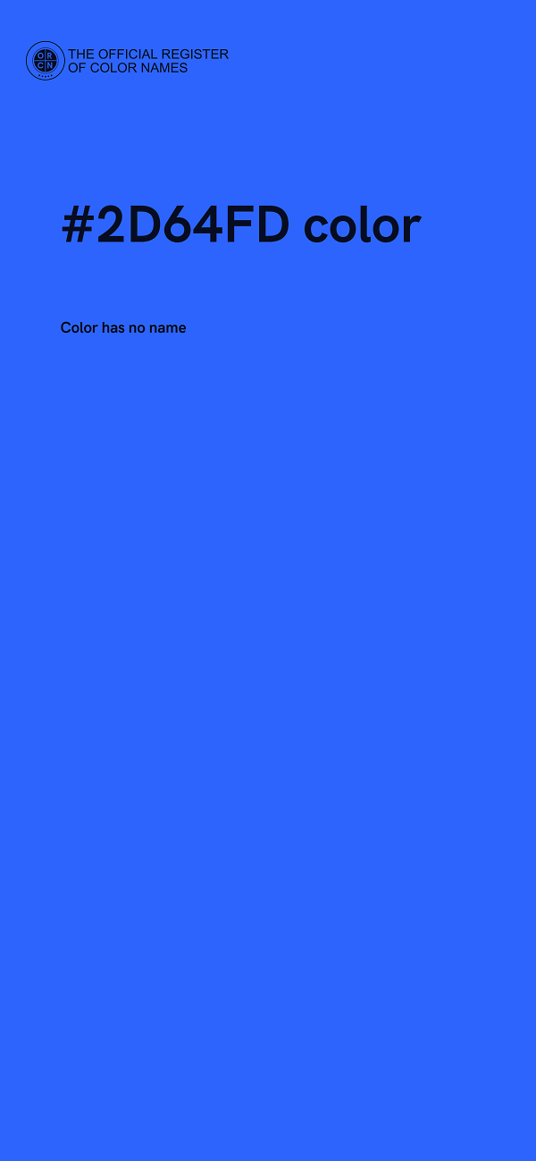 #2D64FD color image