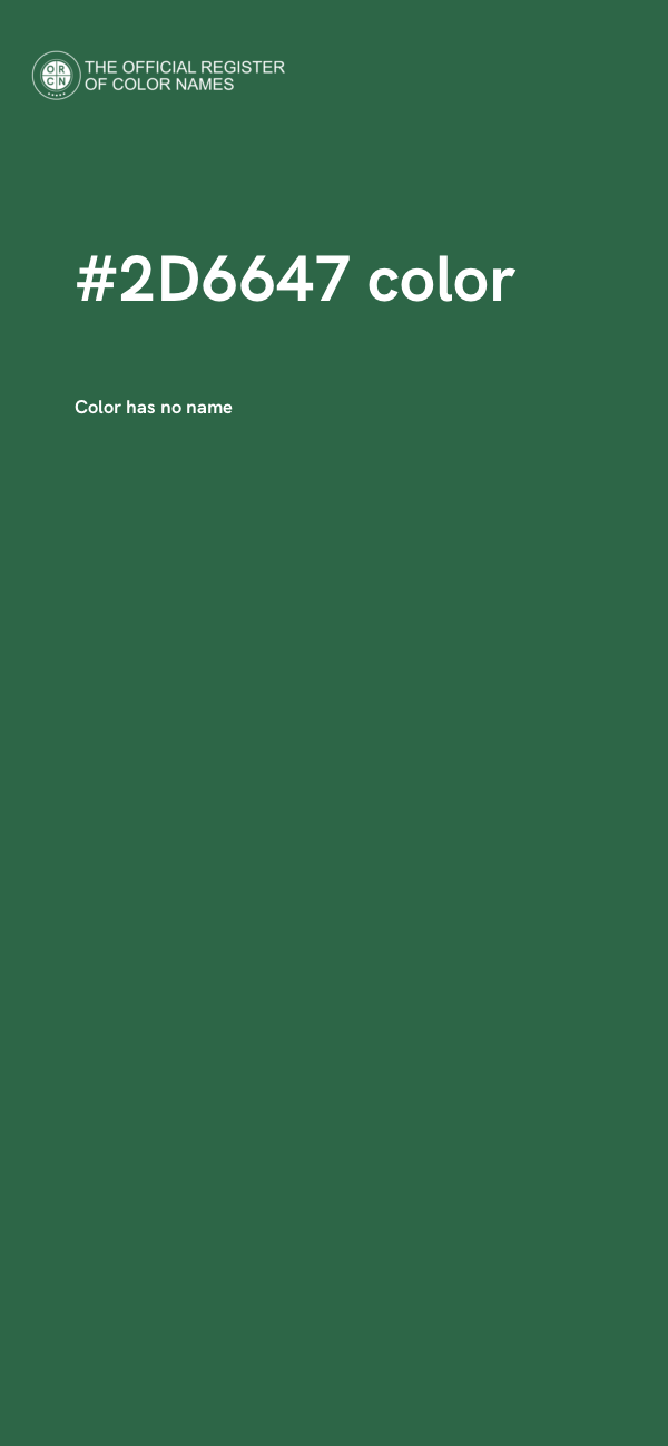 #2D6647 color image