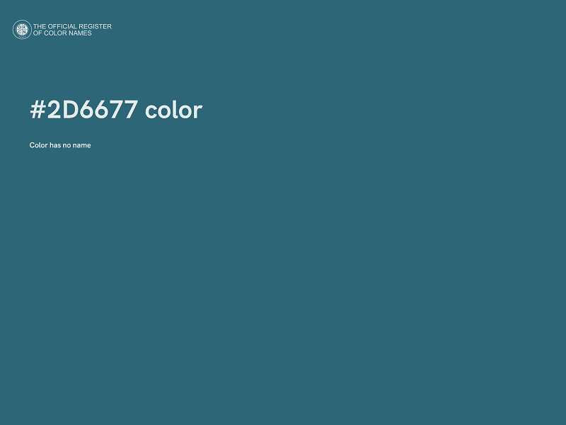 #2D6677 color image