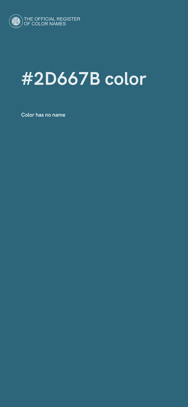 #2D667B color image