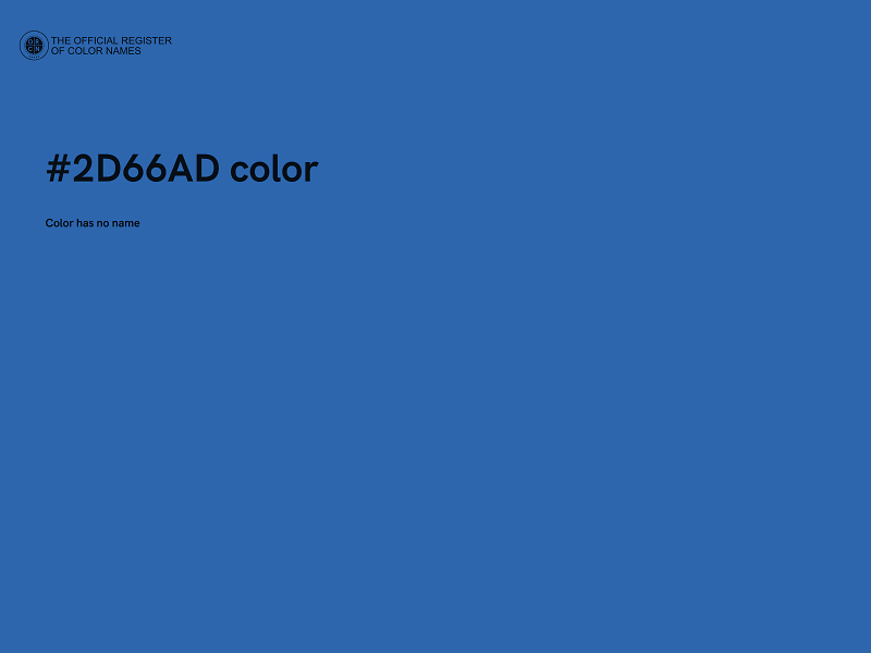 #2D66AD color image