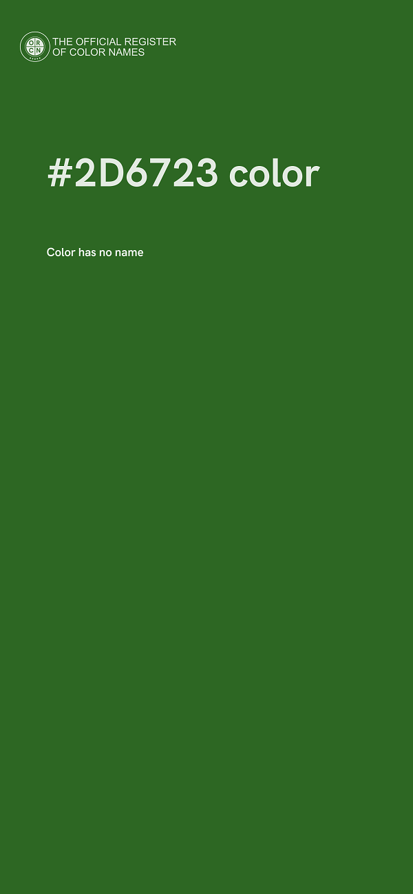 #2D6723 color image