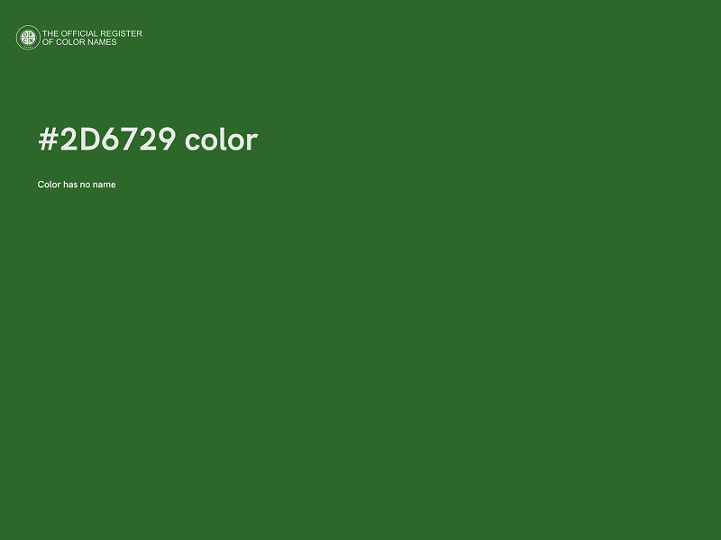 #2D6729 color image
