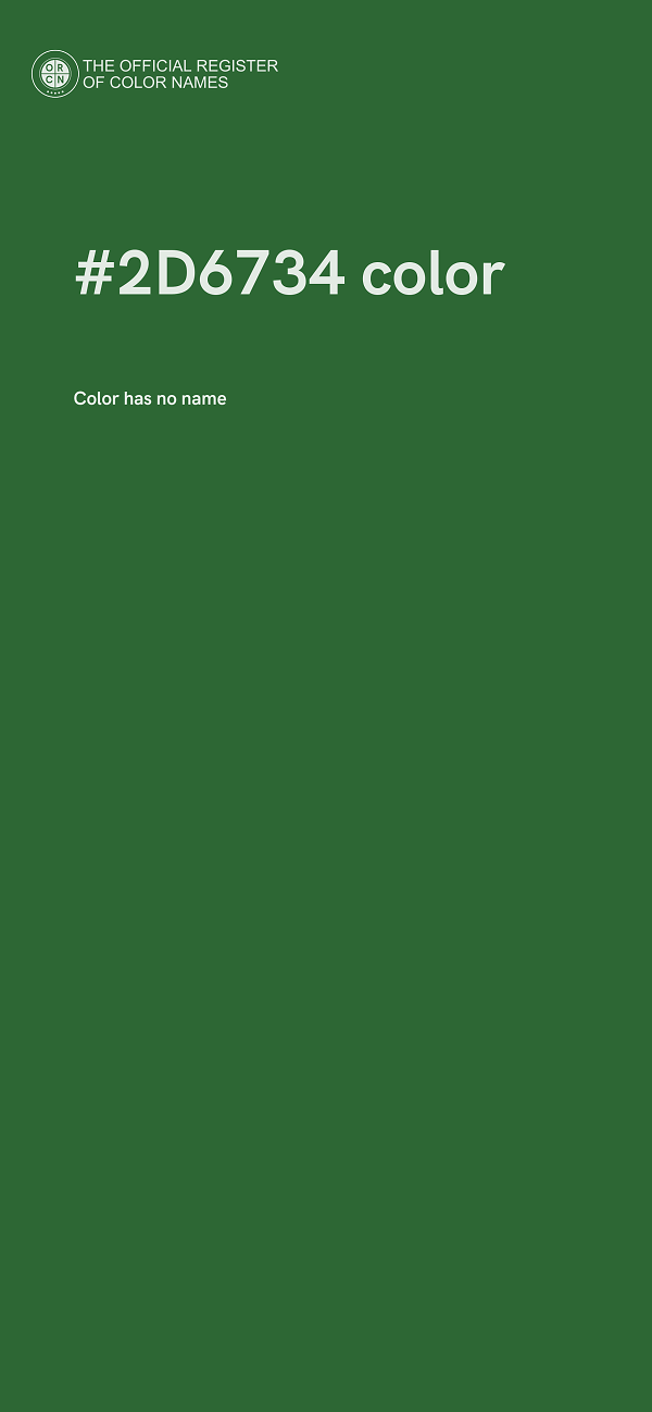 #2D6734 color image