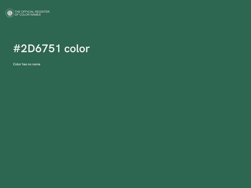 #2D6751 color image