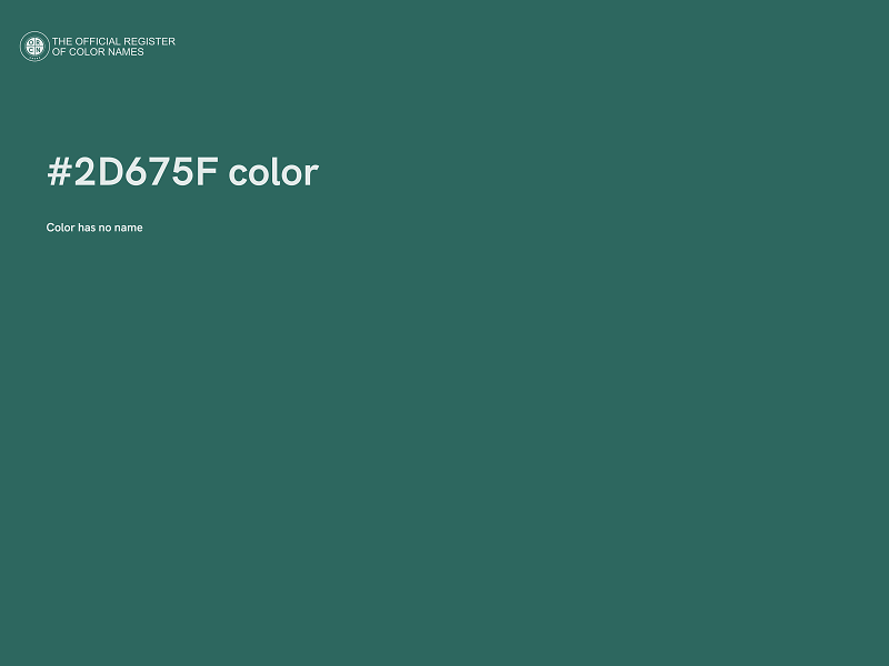 #2D675F color image