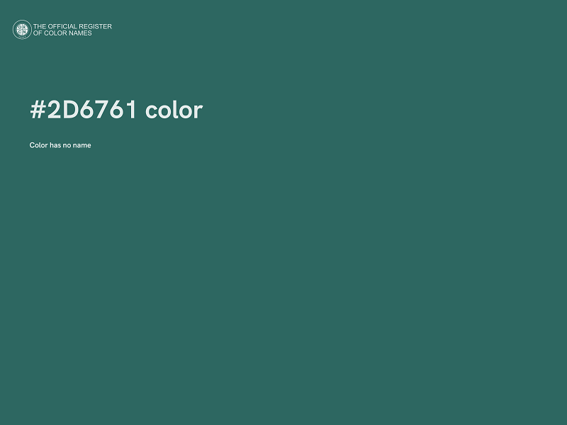 #2D6761 color image