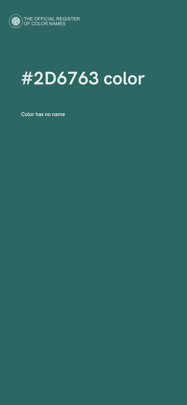 #2D6763 color image