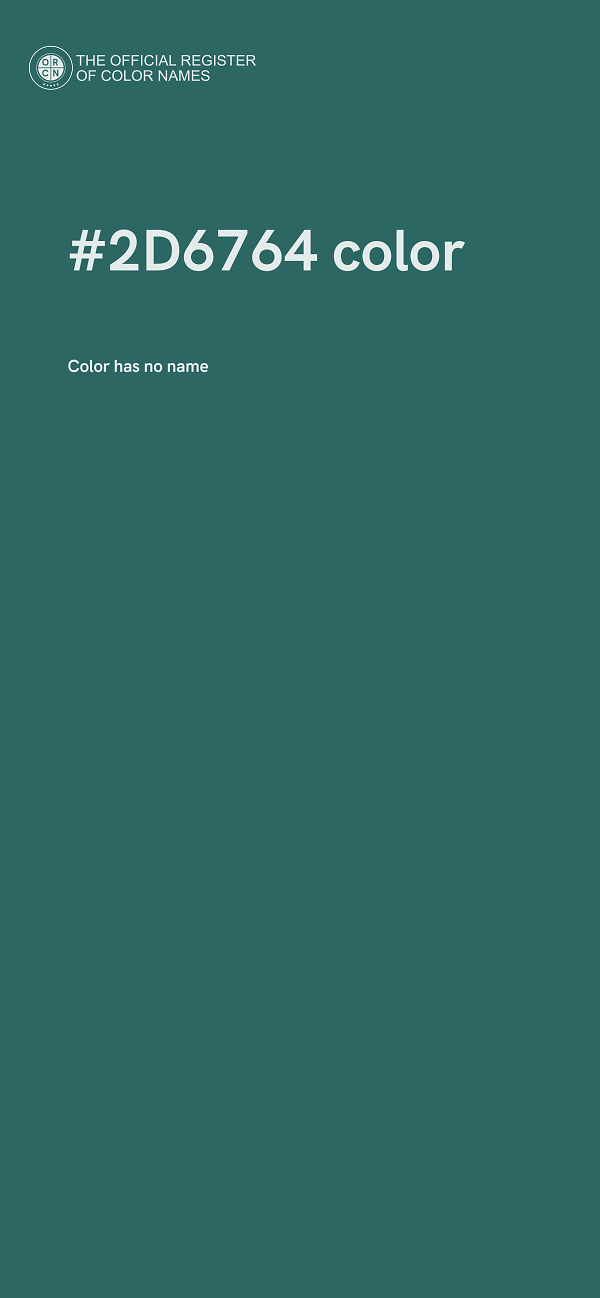 #2D6764 color image