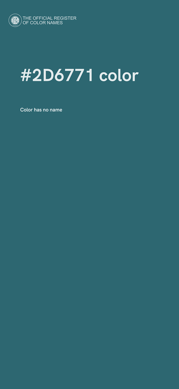 #2D6771 color image