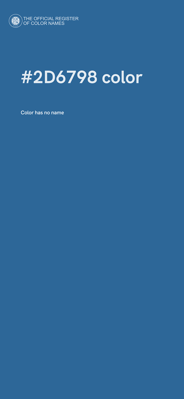 #2D6798 color image