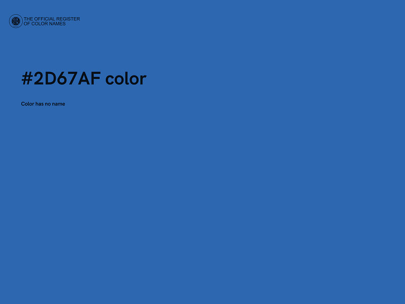 #2D67AF color image
