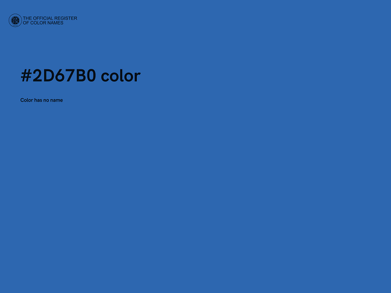 #2D67B0 color image