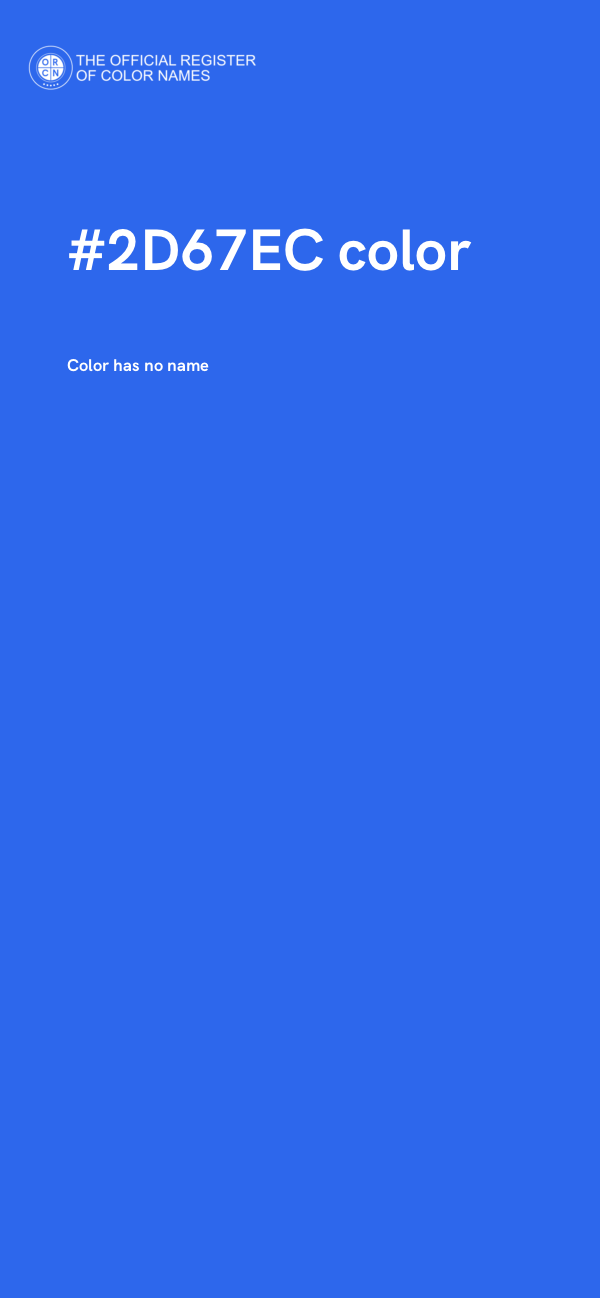 #2D67EC color image