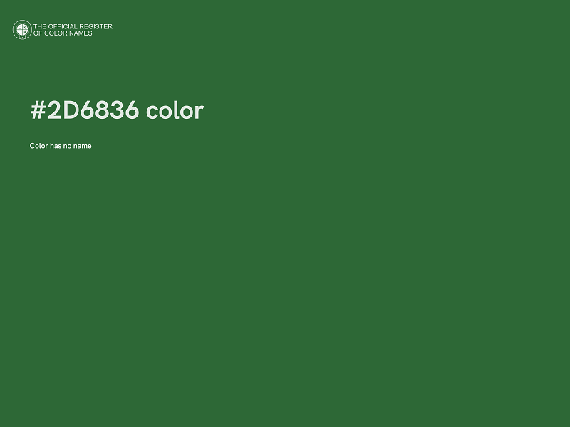 #2D6836 color image