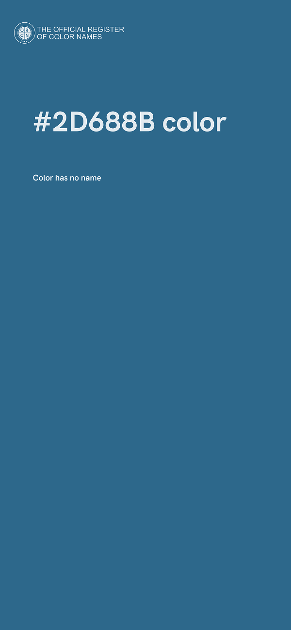 #2D688B color image