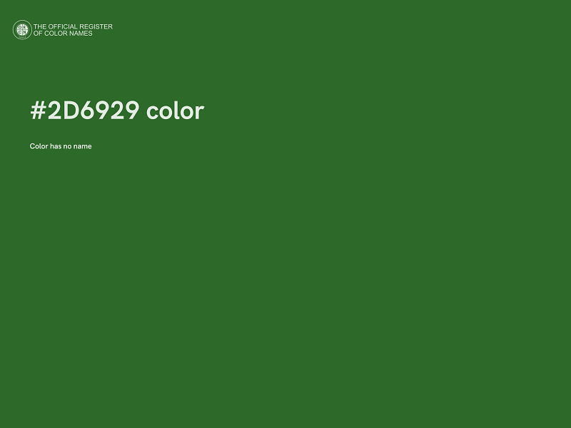 #2D6929 color image