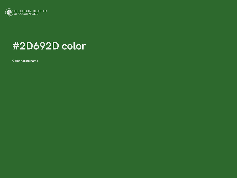 #2D692D color image