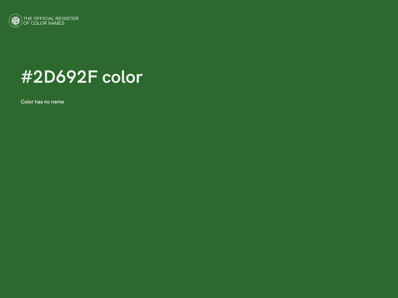 #2D692F color image