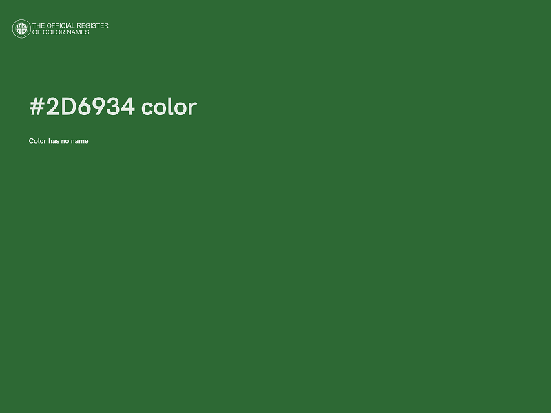 #2D6934 color image