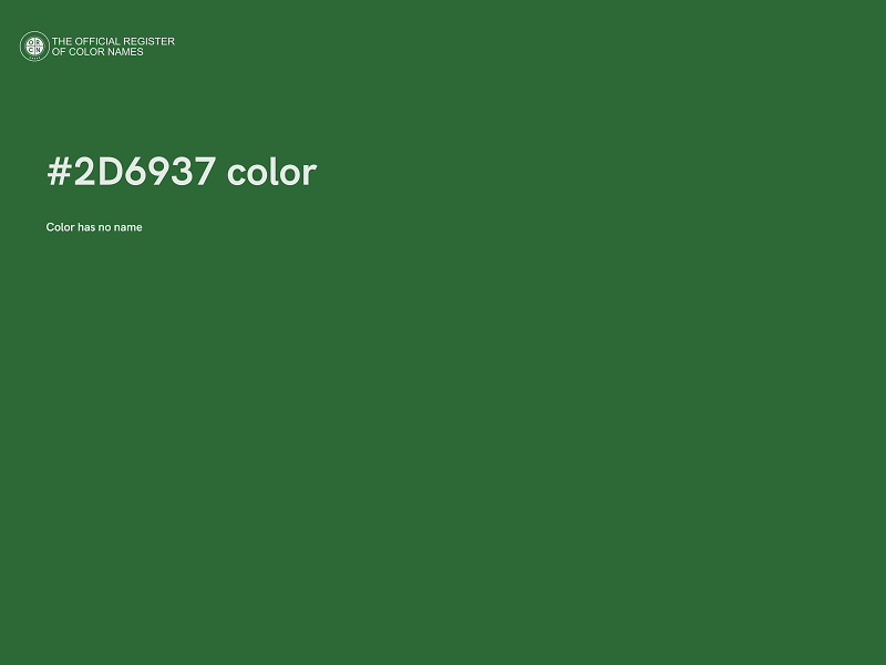 #2D6937 color image