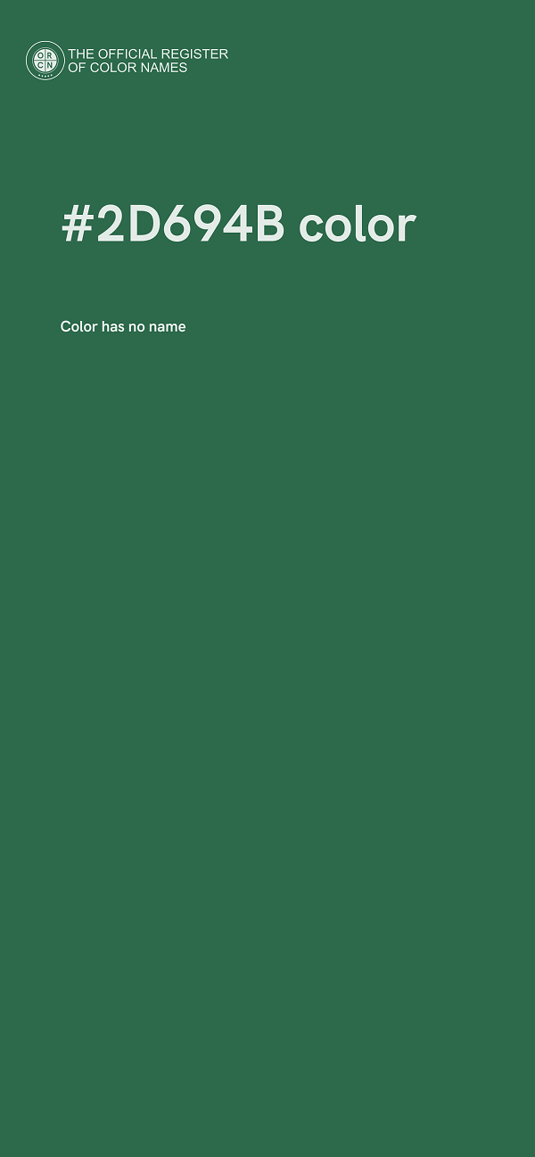#2D694B color image