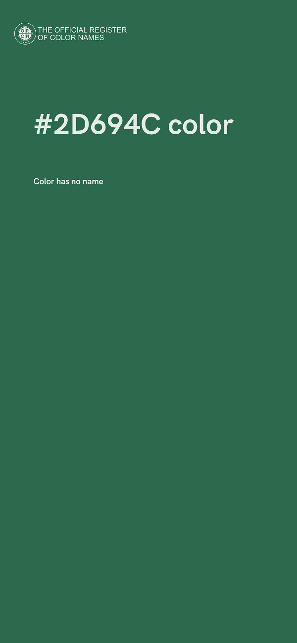 #2D694C color image