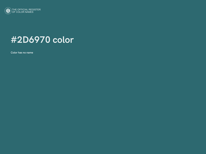 #2D6970 color image