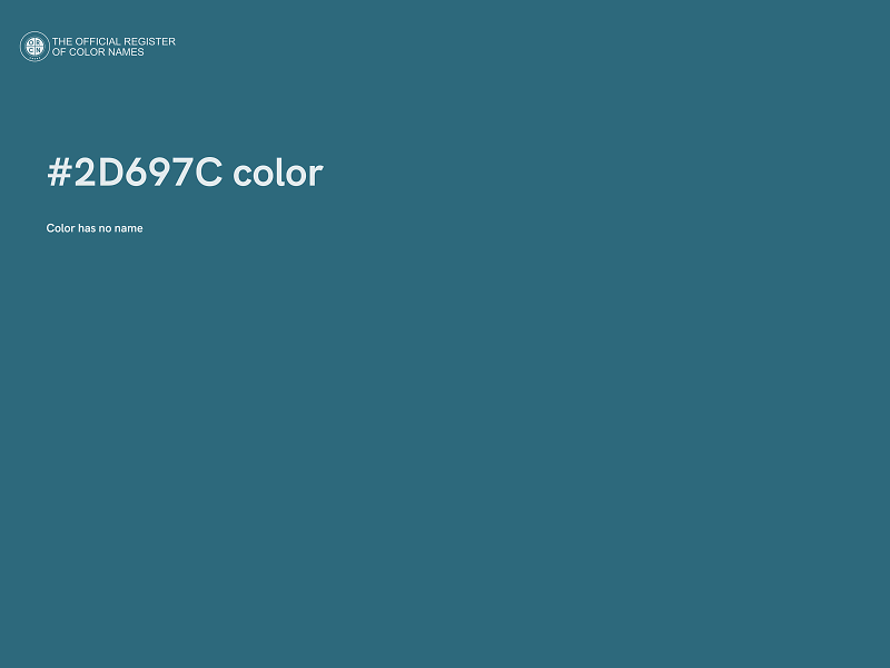 #2D697C color image