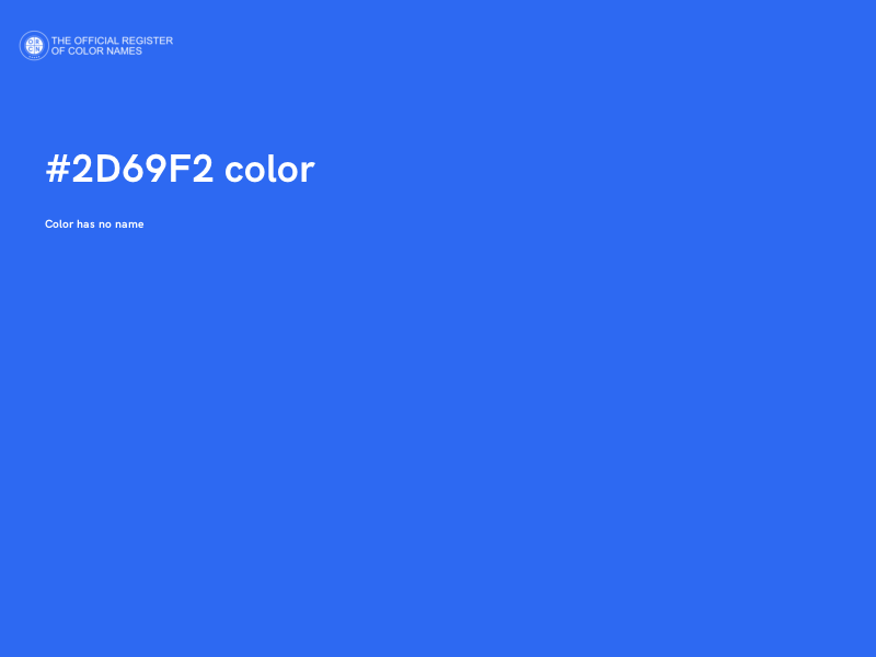#2D69F2 color image