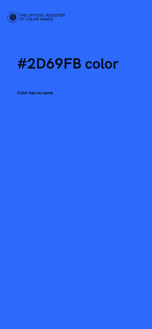 #2D69FB color image