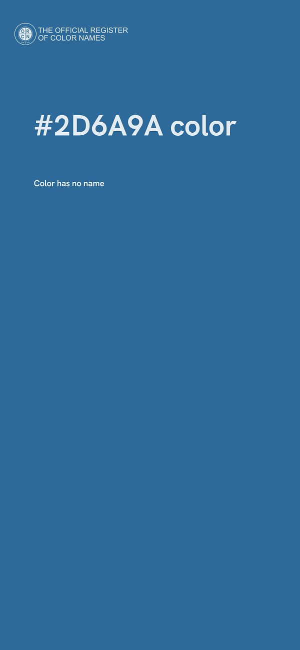 #2D6A9A color image