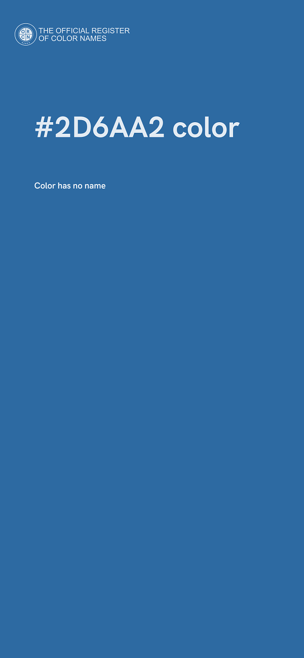 #2D6AA2 color image
