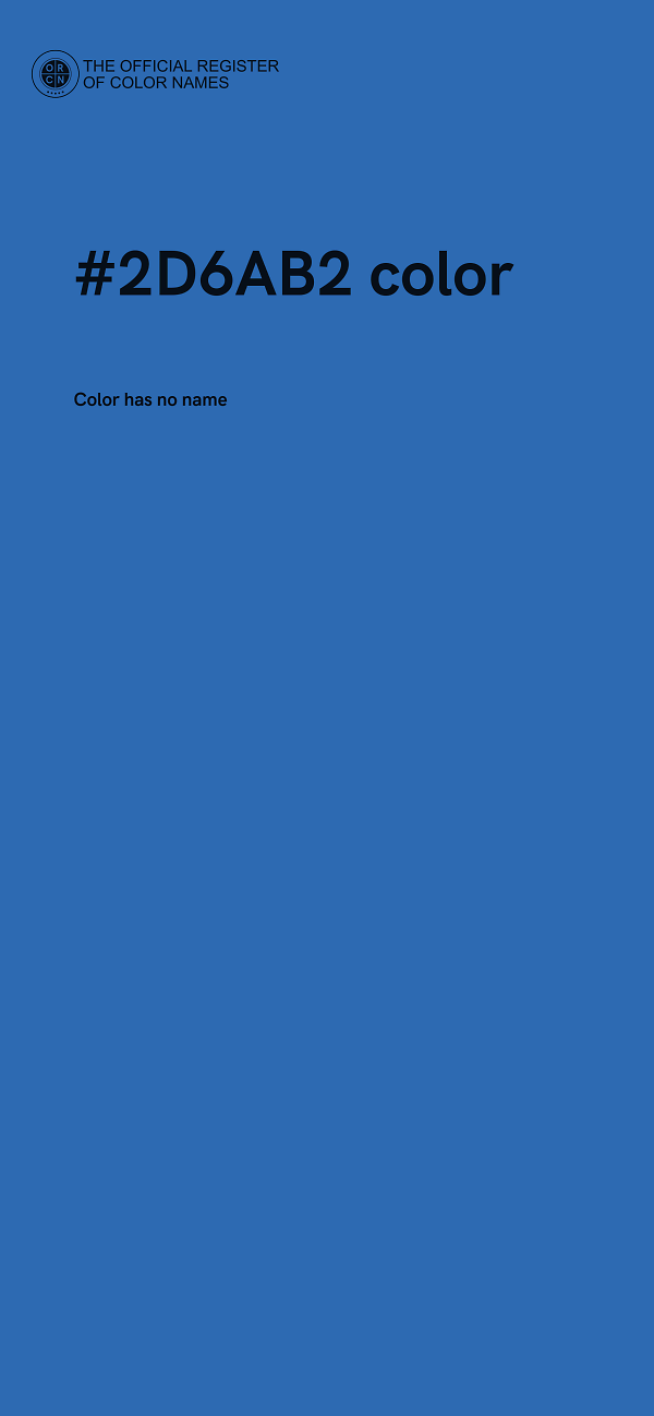 #2D6AB2 color image