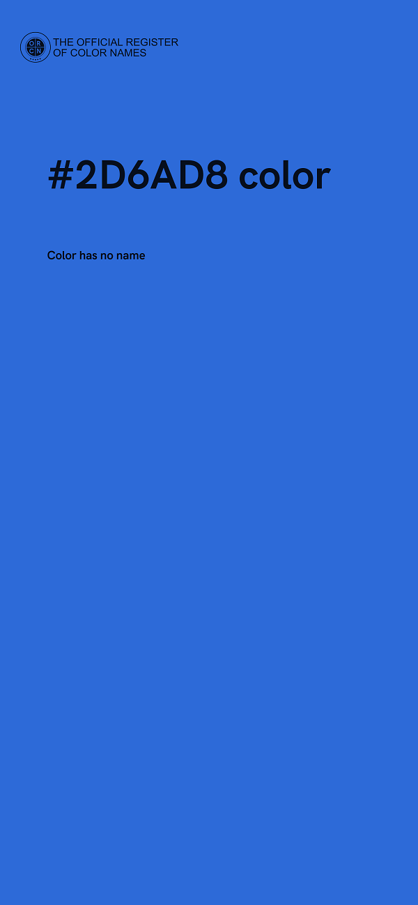 #2D6AD8 color image